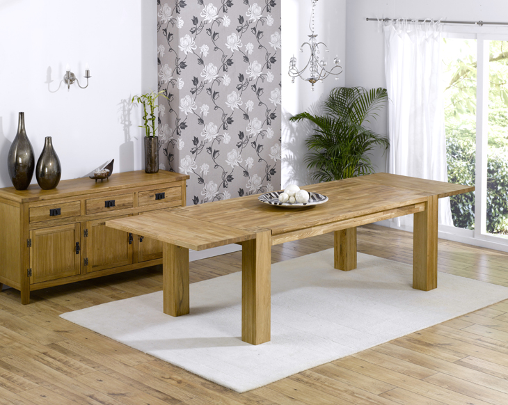 Marseille Oak Extending Dining Table (Table Only) - Click Image to Close